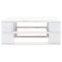 Otomana de jardín de palets madera de pino impregnada blanca de vidaXL, Sofás modulares de exterior - Ref: Foro24-3066432, Pr...