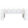 Garden ottoman made of white impregnated pine wood pallets by vidaXL, Modular outdoor sofas - Ref: Foro24-3066432, Price: 66,...