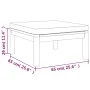 Gartenmöbel, 3 Stück, Kissen aus massivem Akazienholz, cremefarben von vidaXL, Gartensets - Ref: Foro24-3086952, Preis: 350,8...