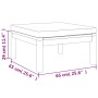 Gartenmöbel, 3 Stück, Kissen aus massivem Akazienholz, cremefarben von vidaXL, Gartensets - Ref: Foro24-3086952, Preis: 308,7...