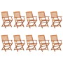 Garten-Essgruppe 11-teilig aus massivem Akazienholz von vidaXL, Gartensets - Ref: Foro24-3086978, Preis: 839,95 €, Rabatt: %
