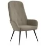 Entspannungssessel mit hellgrauem Samthocker von vidaXL, Sessel - Ref: Foro24-3097619, Preis: 109,47 €, Rabatt: %
