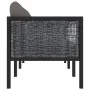 3-Sitzer-Sofa mit anthrazitfarbenen synthetischen Rattankissen von vidaXL, Gartensets - Ref: Foro24-49400, Preis: 375,29 €, R...