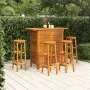Garden bar furniture set 5 pieces solid acacia wood by vidaXL, Garden sets - Ref: Foro24-3116001, Price: 366,78 €, Discount: %
