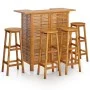 Garten-Barmöbel-Set 5-teilig aus massivem Akazienholz von vidaXL, Gartensets - Ref: Foro24-3116001, Preis: 373,30 €, Rabatt: %