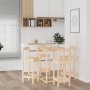 5-teiliges Bar-Set aus massivem Kiefernholz von vidaXL, Möbelsets für Küchen und Esszimmer - Ref: Foro24-3124742, Preis: 235,...