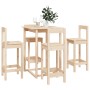 5-teiliges Bar-Set aus massivem Kiefernholz von vidaXL, Möbelsets für Küchen und Esszimmer - Ref: Foro24-3124742, Preis: 235,...