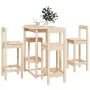 5-teiliges Bar-Set aus massivem Kiefernholz von vidaXL, Möbelsets für Küchen und Esszimmer - Ref: Foro24-3124742, Preis: 232,...