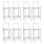 9-teiliges Barset aus massivem weißem Kiefernholz von vidaXL, Möbelsets für Küchen und Esszimmer - Ref: Foro24-3124723, Preis...