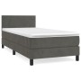 Boxspringbett mit dunkelgrauer Samtmatratze 100x200 cm von vidaXL, Betten und Lattenroste - Ref: Foro24-3141168, Preis: 303,8...