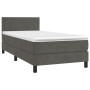 Boxspringbett mit dunkelgrauer Samtmatratze 100x200 cm von vidaXL, Betten und Lattenroste - Ref: Foro24-3141168, Preis: 303,8...