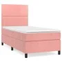 Cama box spring con colchón terciopelo rosa 80x200 cm de vidaXL, Camas y somieres - Ref: Foro24-3142934, Precio: 308,61 €, De...