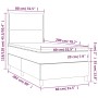 Boxspringbett mit rosa Samtmatratze 80x200 cm von vidaXL, Betten und Lattenroste - Ref: Foro24-3142934, Preis: 313,66 €, Raba...