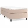 Box spring bed with cappuccino synthetic leather mattress 90x190 cm by vidaXL, Beds and slatted bases - Ref: Foro24-3144583, ...