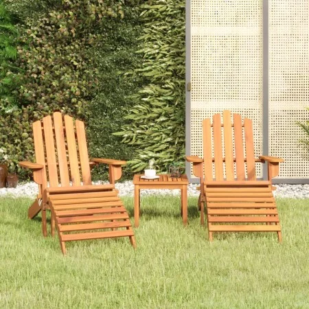Juego de muebles de jardín Adirondack 3 piezas madera acacia de vidaXL, Conjuntos de jardín - Ref: Foro24-3152122, Precio: 27...