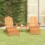 Juego de muebles de jardín Adirondack 3 piezas madera acacia de vidaXL, Conjuntos de jardín - Ref: Foro24-3152122, Precio: 27...