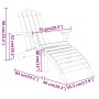 Adirondack Gartenmöbel-Set 3-teilig aus Akazienholz von vidaXL, Gartensets - Ref: Foro24-3152122, Preis: 276,45 €, Rabatt: %