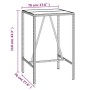 Bartisch und Gartenhocker 5 Stück Akazienholz PE Rattan schwarz von vidaXL, Gartensets - Ref: Foro24-3187675, Preis: 260,49 €...