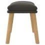 Fußhocker aus dunkelgrauem Samt, 45 x 29,5 x 35 cm von vidaXL, Osmanen - Ref: Foro24-341436, Preis: 36,11 €, Rabatt: %