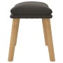 Fußhocker aus dunkelgrauem Samt, 45 x 29,5 x 35 cm von vidaXL, Osmanen - Ref: Foro24-341436, Preis: 36,66 €, Rabatt: %