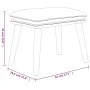Fußhocker aus dunkelgrauem Samt, 45 x 29,5 x 35 cm von vidaXL, Osmanen - Ref: Foro24-341436, Preis: 36,11 €, Rabatt: %
