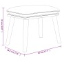 Fußhocker aus dunkelgrauem Samt, 45 x 29,5 x 35 cm von vidaXL, Osmanen - Ref: Foro24-341436, Preis: 36,66 €, Rabatt: %