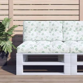 Cushions for pallets 2 units leaf print fabric by vidaXL, Cushions for chairs and sofas - Ref: Foro24-360729, Price: 66,83 €,...