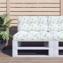 Kissen für Paletten, 2 Stück, Stoff mit Blattmuster von vidaXL, Kissen für Stühle und Sofas - Ref: Foro24-360729, Preis: 68,0...