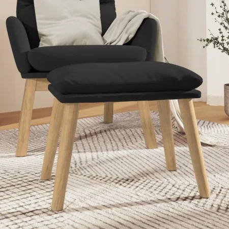 Fußhocker aus schwarzem Samt, 45 x 29,5 x 35 cm von vidaXL, Osmanen - Ref: Foro24-341441, Preis: 39,26 €, Rabatt: %