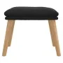 Fußhocker aus schwarzem Samt, 45 x 29,5 x 35 cm von vidaXL, Osmanen - Ref: Foro24-341441, Preis: 39,26 €, Rabatt: %