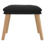 Fußhocker aus schwarzem Samt, 45 x 29,5 x 35 cm von vidaXL, Osmanen - Ref: Foro24-341441, Preis: 39,99 €, Rabatt: %