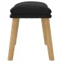 Fußhocker aus schwarzem Samt, 45 x 29,5 x 35 cm von vidaXL, Osmanen - Ref: Foro24-341441, Preis: 39,26 €, Rabatt: %