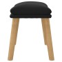 Fußhocker aus schwarzem Samt, 45 x 29,5 x 35 cm von vidaXL, Osmanen - Ref: Foro24-341441, Preis: 39,99 €, Rabatt: %