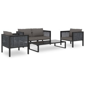Jde Ardín 5-tlg. Möbel und Kissen synthetisches Rattan anthrazit von vidaXL, Gartensets - Ref: Foro24-49408, Preis: 464,97 €,...