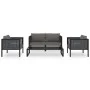 Jde Ardín 5-tlg. Möbel und Kissen synthetisches Rattan anthrazit von vidaXL, Gartensets - Ref: Foro24-49408, Preis: 464,97 €,...