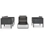 Jde Ardín 5-tlg. Möbel und Kissen synthetisches Rattan anthrazit von vidaXL, Gartensets - Ref: Foro24-49408, Preis: 464,97 €,...