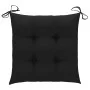 Garden chairs 8 pcs solid teak wood with black cushions by vidaXL, Garden chairs - Ref: Foro24-3072911, Price: 625,98 €, Disc...