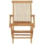 Garden chairs 4 pcs solid teak wood with black cushions by vidaXL, Garden chairs - Ref: Foro24-3065639, Price: 361,40 €, Disc...