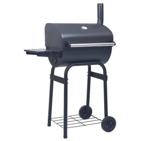 Holzkohlegrill mit Räucherofen und schwarzer Unterplatte von vidaXL, Grillen - Ref: Foro24-46649, Preis: 146,58 €, Rabatt: %