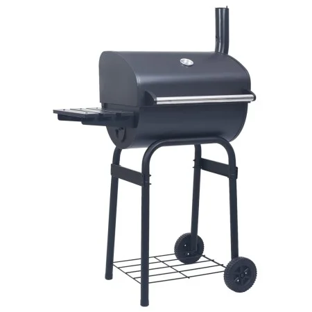 Charcoal barbecue with smoker and black lower shelf by vidaXL, Barbecues - Ref: Foro24-46649, Price: 146,58 €, Discount: %