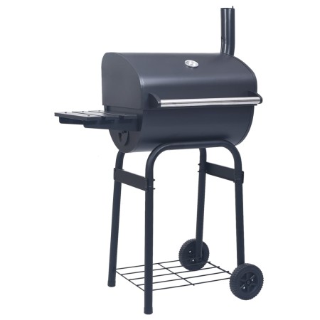 Holzkohlegrill mit Räucherofen und schwarzer Unterplatte von vidaXL, Grillen - Ref: Foro24-46649, Preis: 149,21 €, Rabatt: %