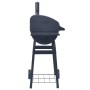 Barbacoa de carbón con ahumador y estante inferior negro de vidaXL, Barbacoas - Ref: Foro24-46649, Precio: 149,21 €, Descuent...