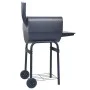 Charcoal barbecue with smoker and black lower shelf by vidaXL, Barbecues - Ref: Foro24-46649, Price: 146,58 €, Discount: %