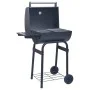 Charcoal barbecue with smoker and black lower shelf by vidaXL, Barbecues - Ref: Foro24-46649, Price: 146,58 €, Discount: %