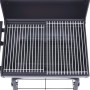 Holzkohlegrill mit Räucherofen und schwarzer Unterplatte von vidaXL, Grillen - Ref: Foro24-46649, Preis: 149,21 €, Rabatt: %