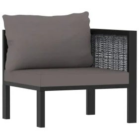 Corner sectional sofa left armrest anthracite PE rattan by vidaXL, Modular outdoor sofas - Ref: Foro24-49396, Price: 127,75 €...