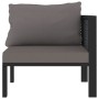 Corner sectional sofa left armrest anthracite PE rattan by vidaXL, Modular outdoor sofas - Ref: Foro24-49396, Price: 129,59 €...