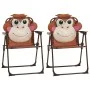 Children's garden table and chairs 3 pieces with brown umbrella by vidaXL, Garden sets - Ref: Foro24-48099, Price: 76,96 €, D...