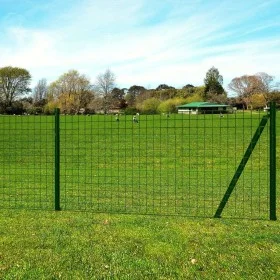 Euro Valla de acero verde 25x1 m de vidaXL, Paneles de vallas - Ref: Foro24-142388, Precio: 255,81 €, Descuento: %