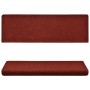 Stufenmatte 15 Stück roter gestanzter Stoff 65x21x4 cm von vidaXL, Treppenmatten - Ref: Foro24-134565, Preis: 45,38 €, Rabatt: %